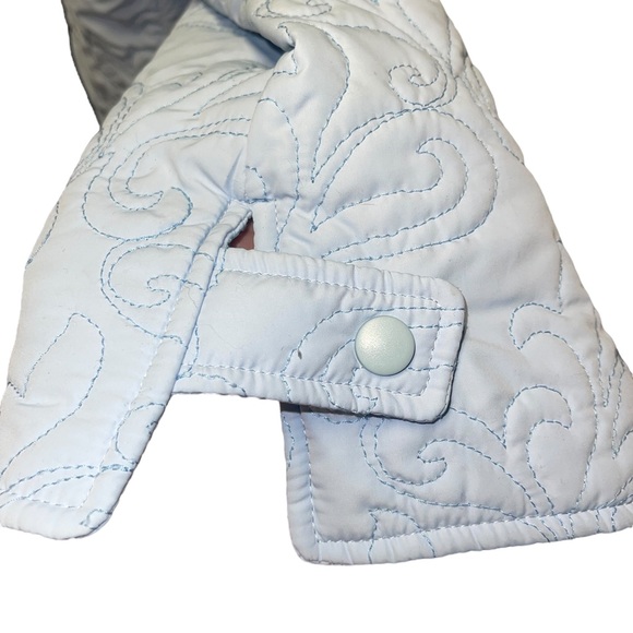 High Fever baby blue quilted‎ jacket size medium - Picture 4 of 12